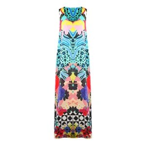 Inoa Monrovian 12001 Multicoloured Silk Flowing Maxi Dress