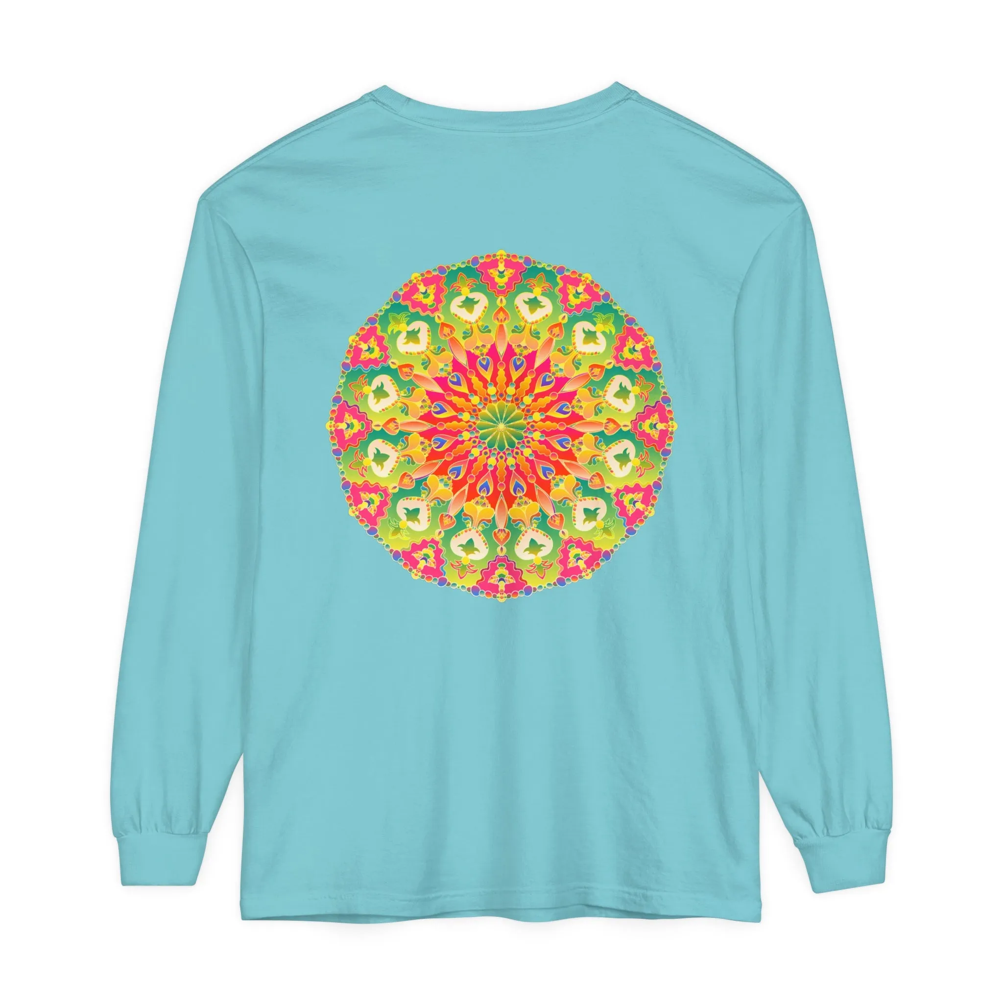 Intricate Mandala Long Sleeve Tee - Colorful
