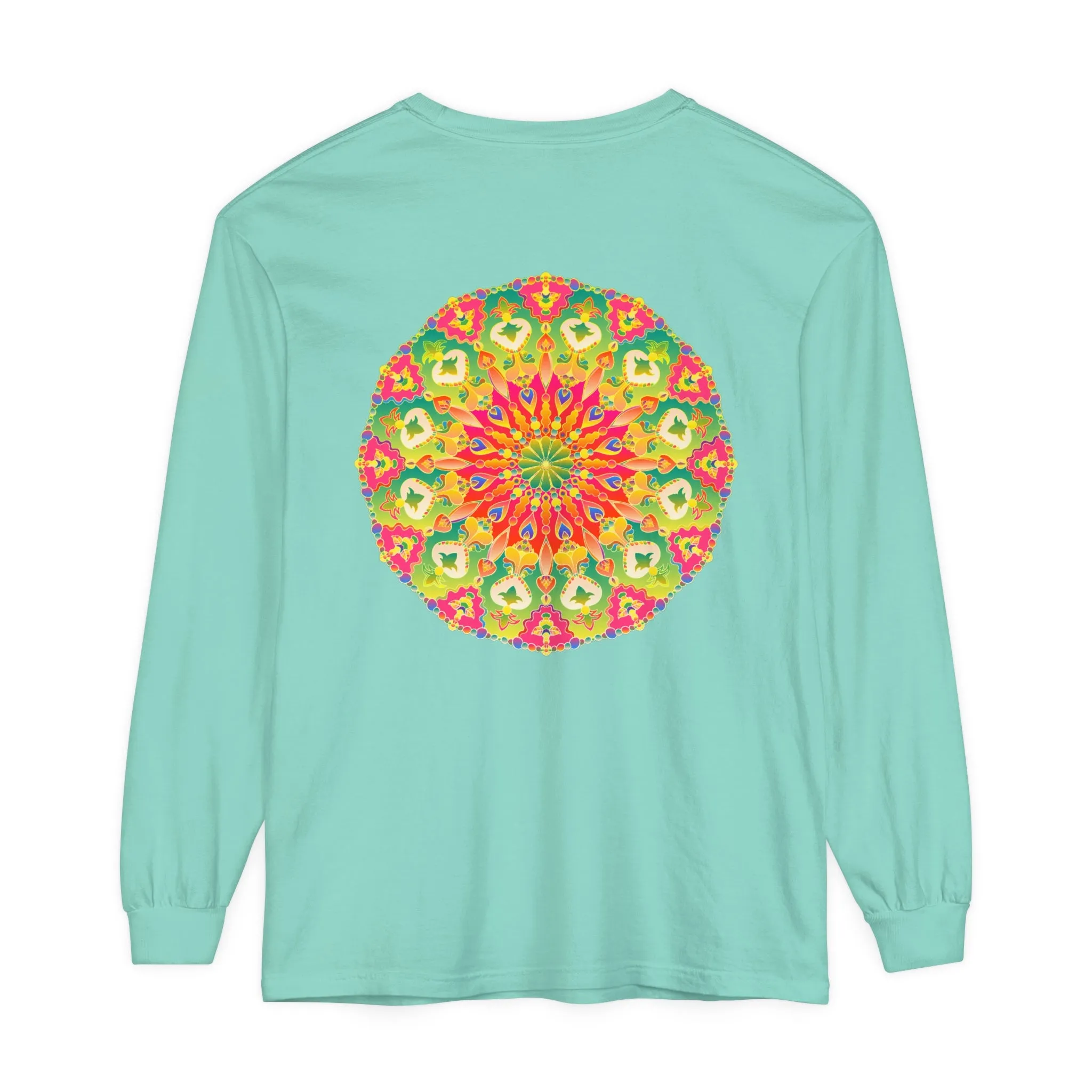 Intricate Mandala Long Sleeve Tee - Colorful