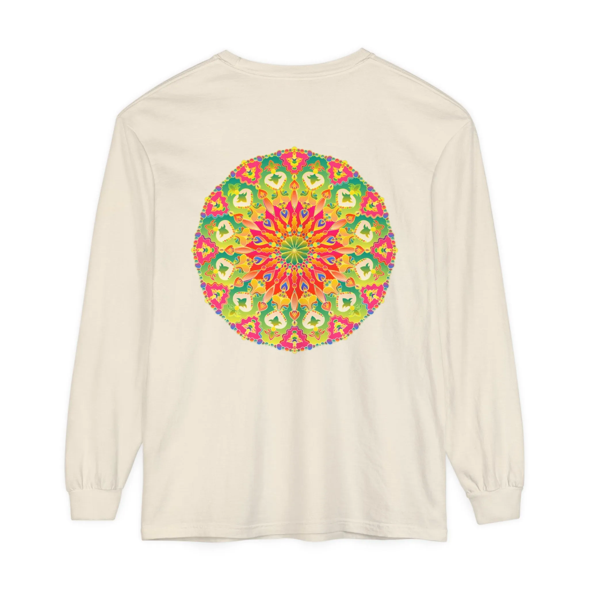 Intricate Mandala Long Sleeve Tee - Colorful