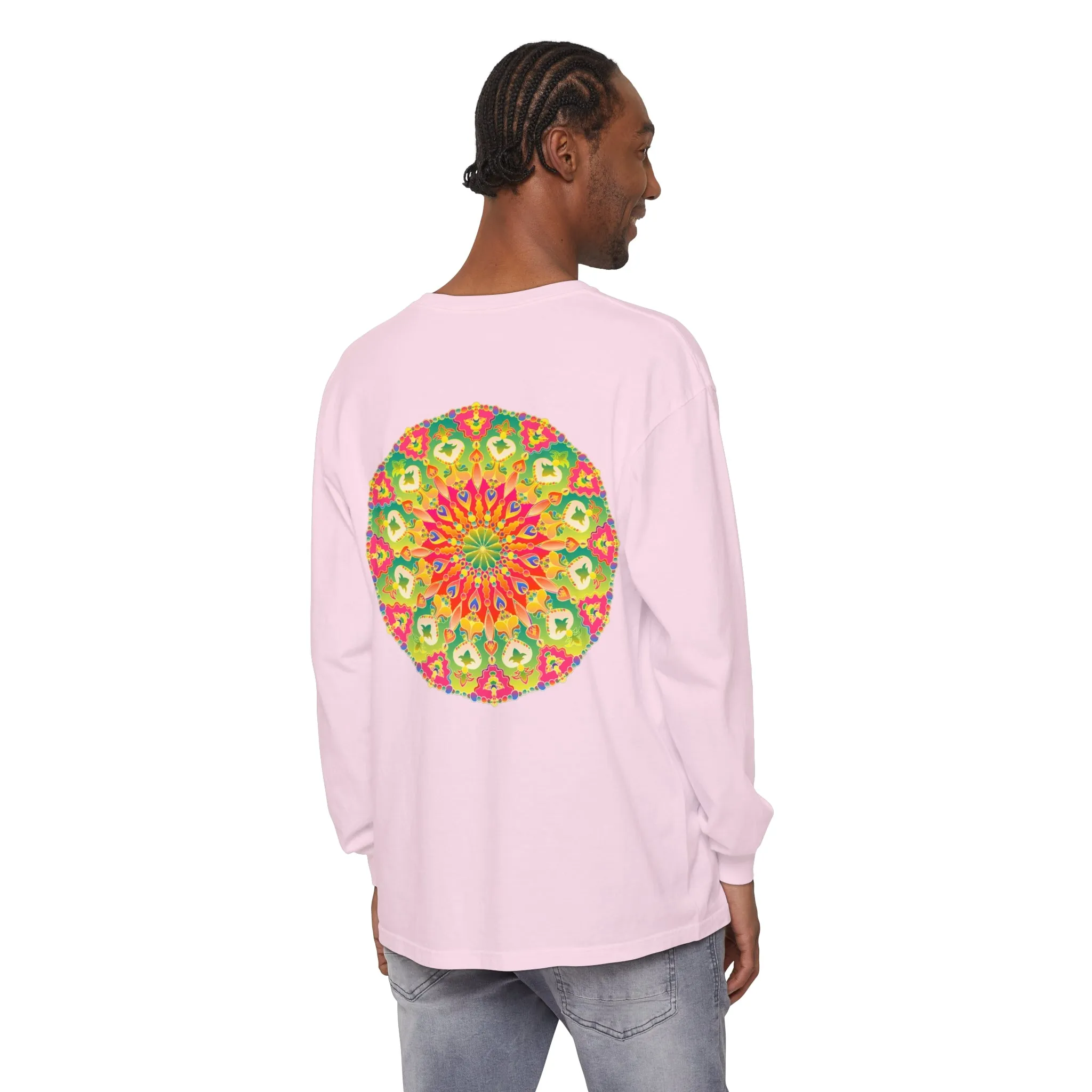 Intricate Mandala Long Sleeve Tee - Colorful