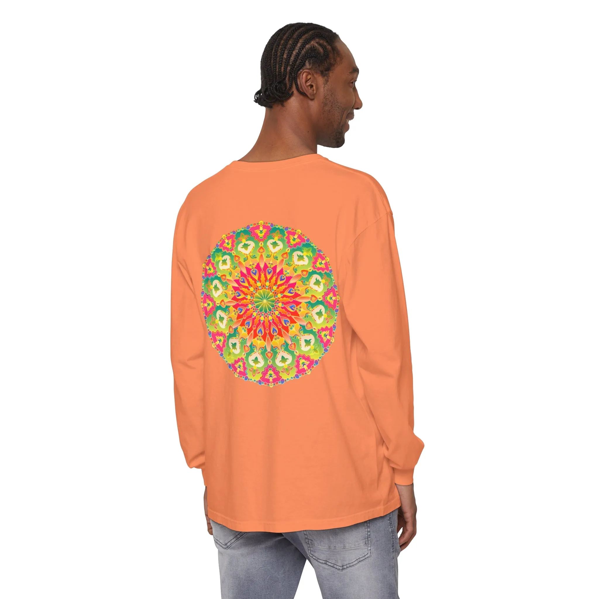 Intricate Mandala Long Sleeve Tee - Colorful