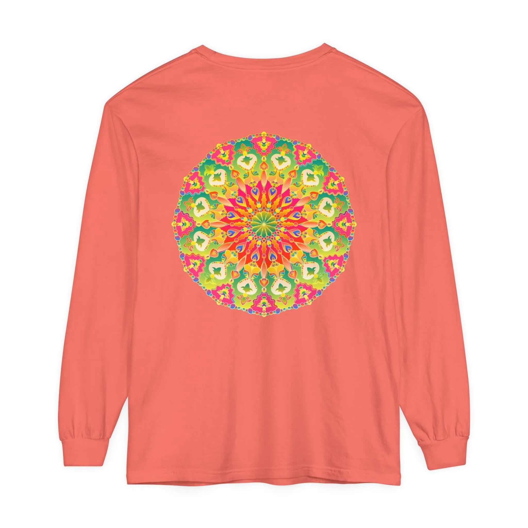 Intricate Mandala Long Sleeve Tee - Colorful