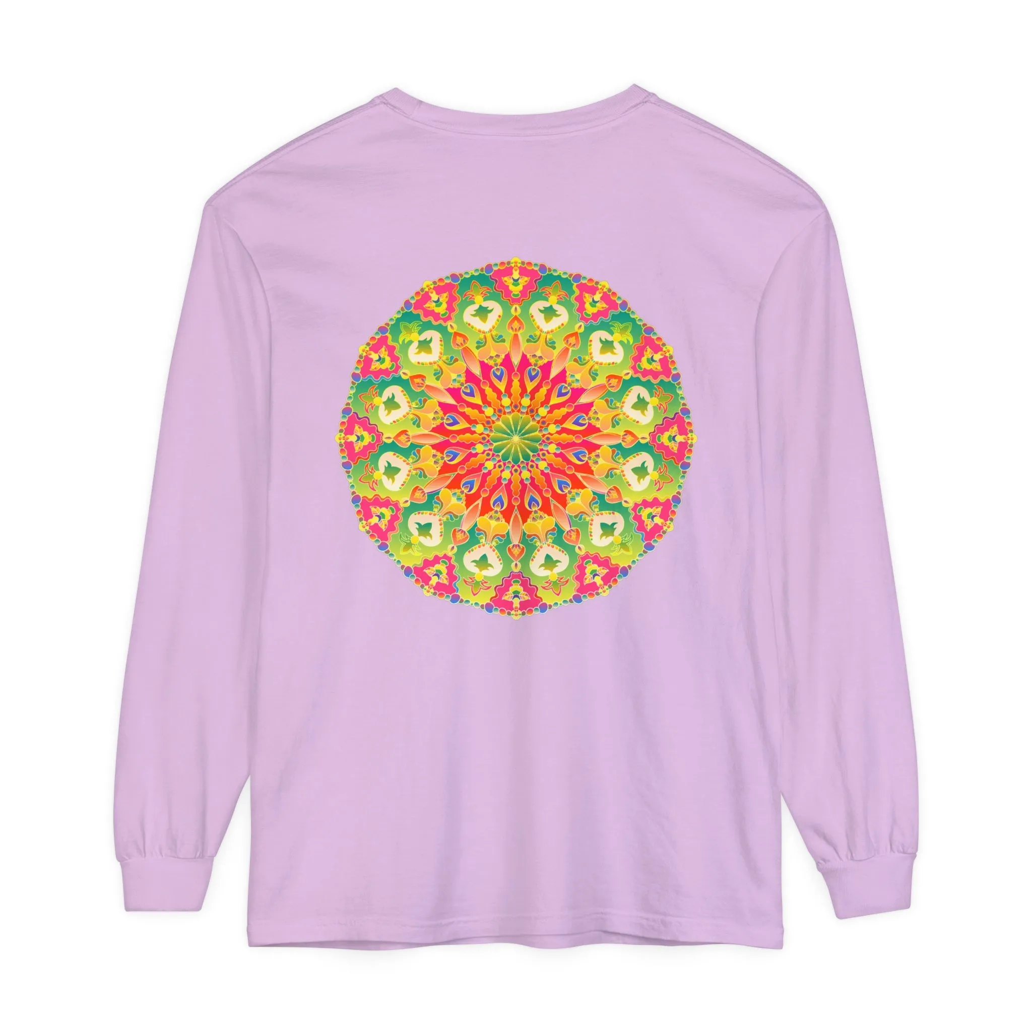 Intricate Mandala Long Sleeve Tee - Colorful