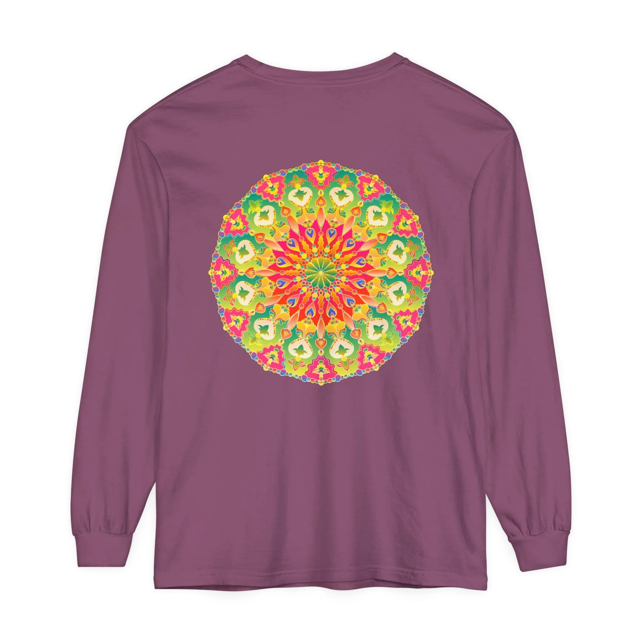 Intricate Mandala Long Sleeve Tee - Colorful