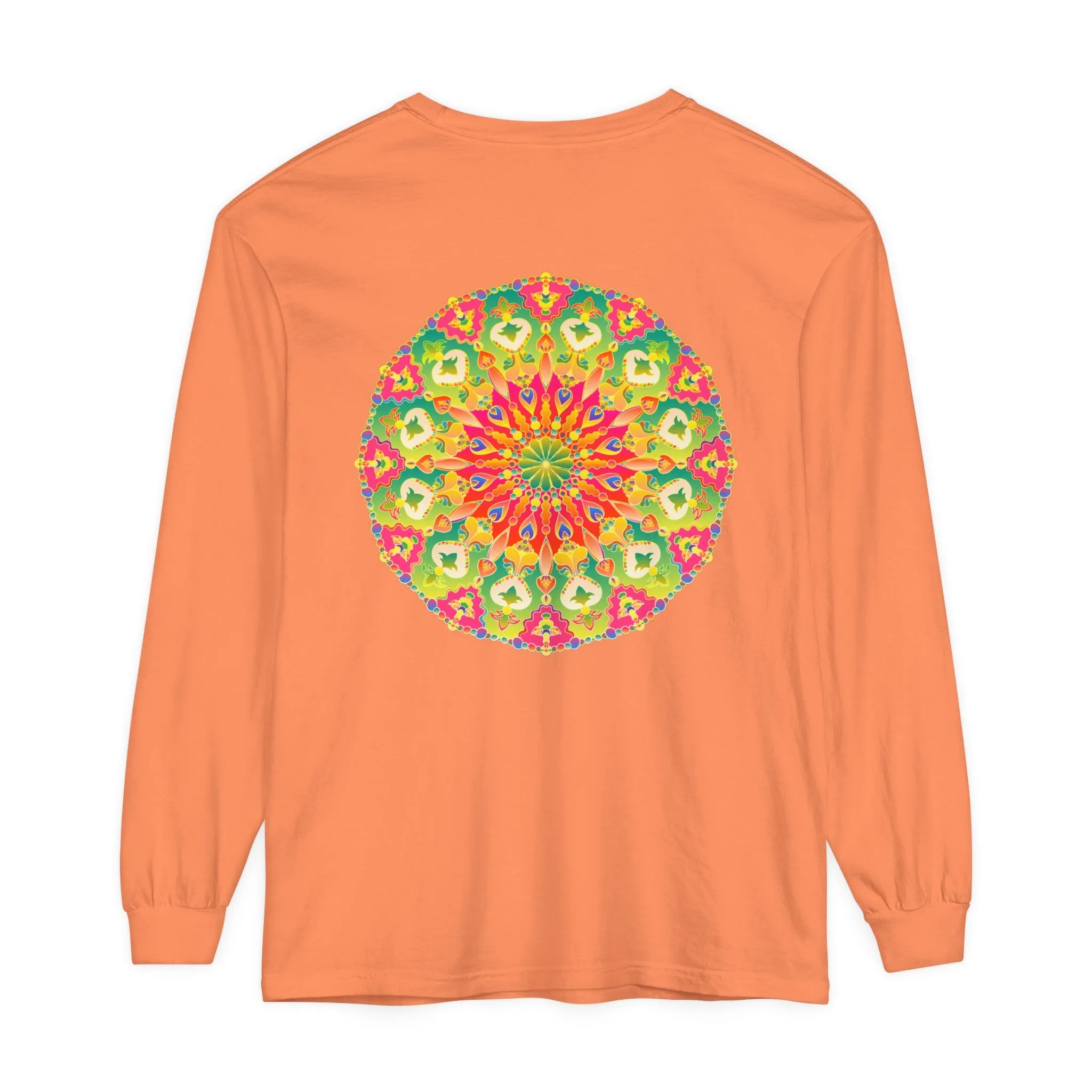 Intricate Mandala Long Sleeve Tee - Colorful