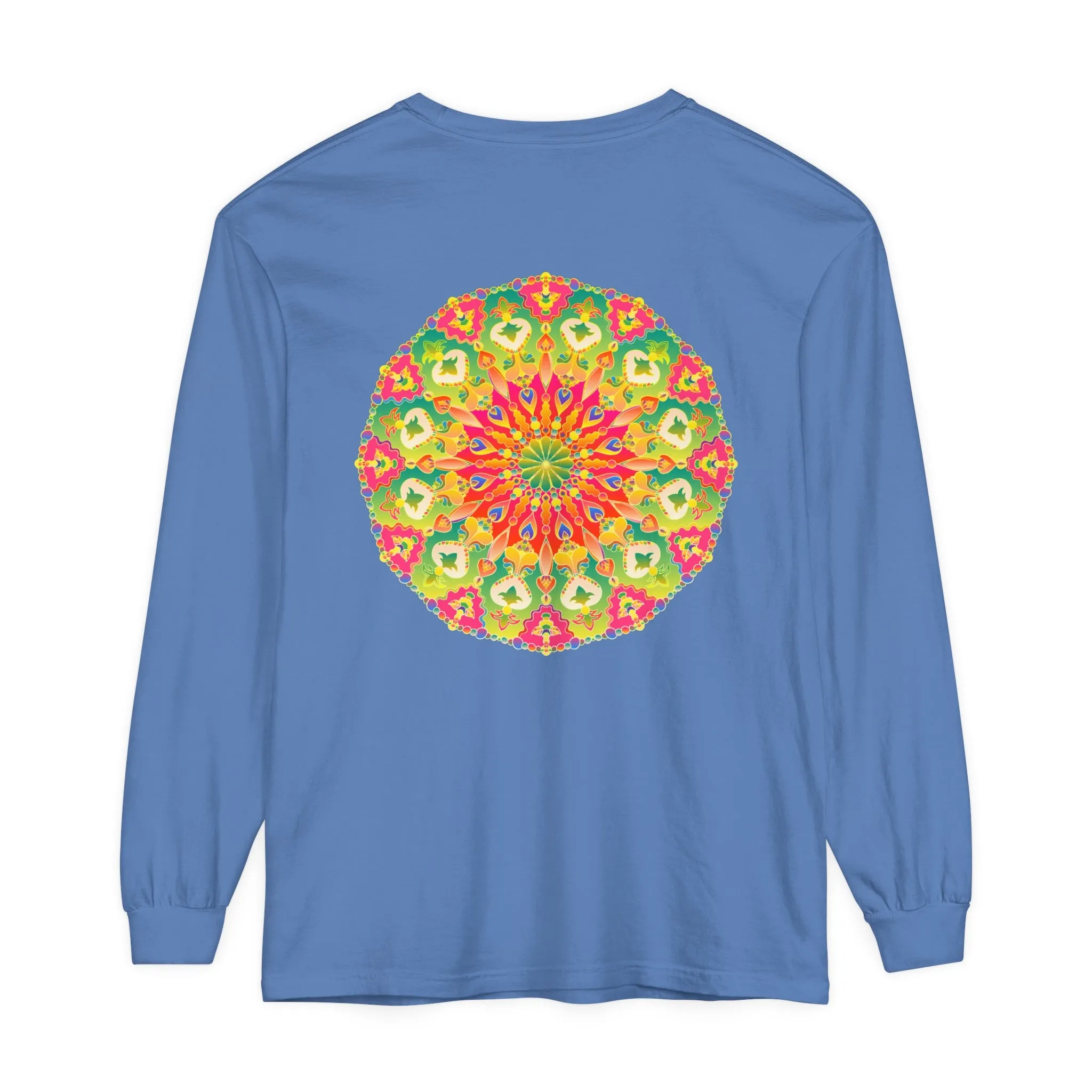 Intricate Mandala Long Sleeve Tee - Colorful