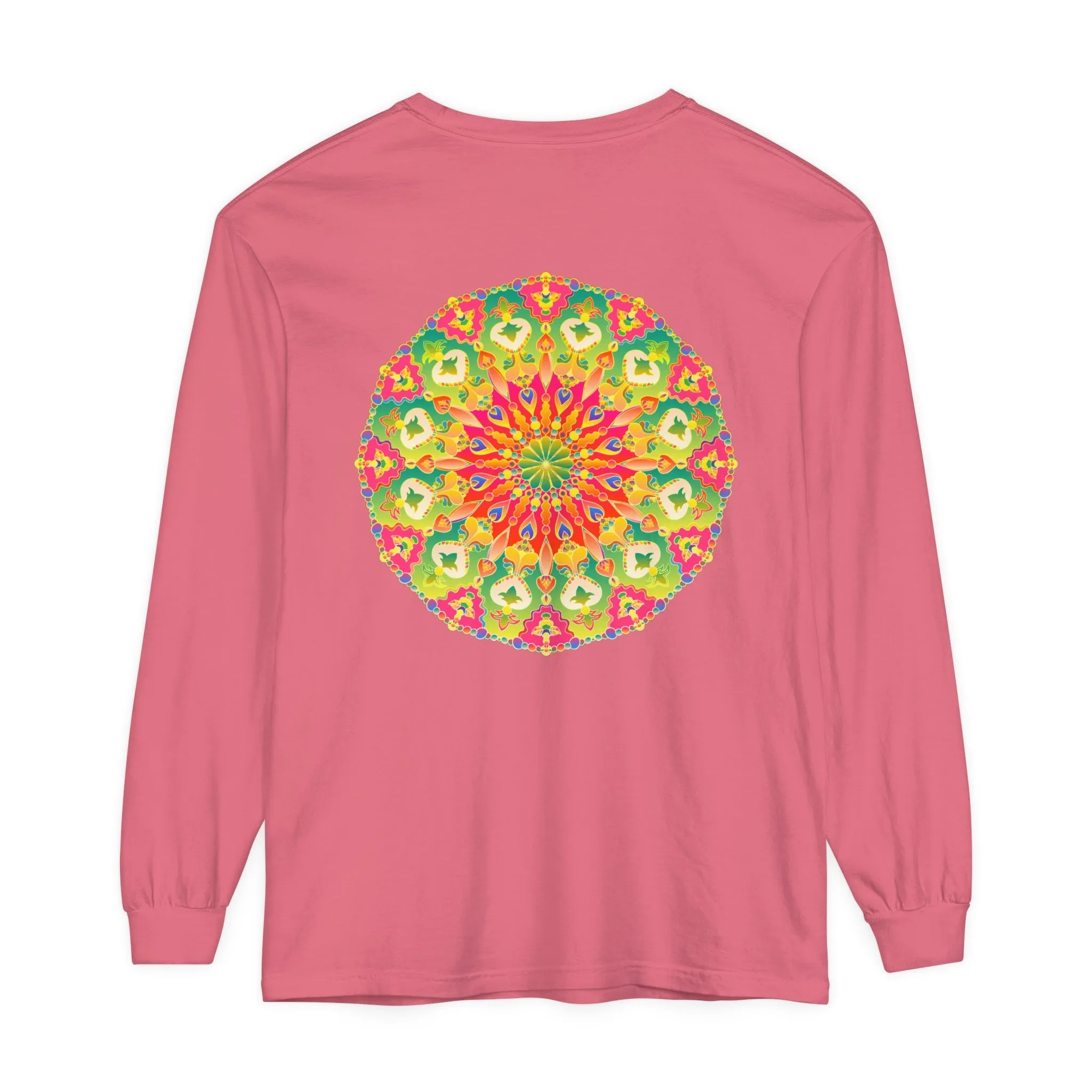 Intricate Mandala Long Sleeve Tee - Colorful
