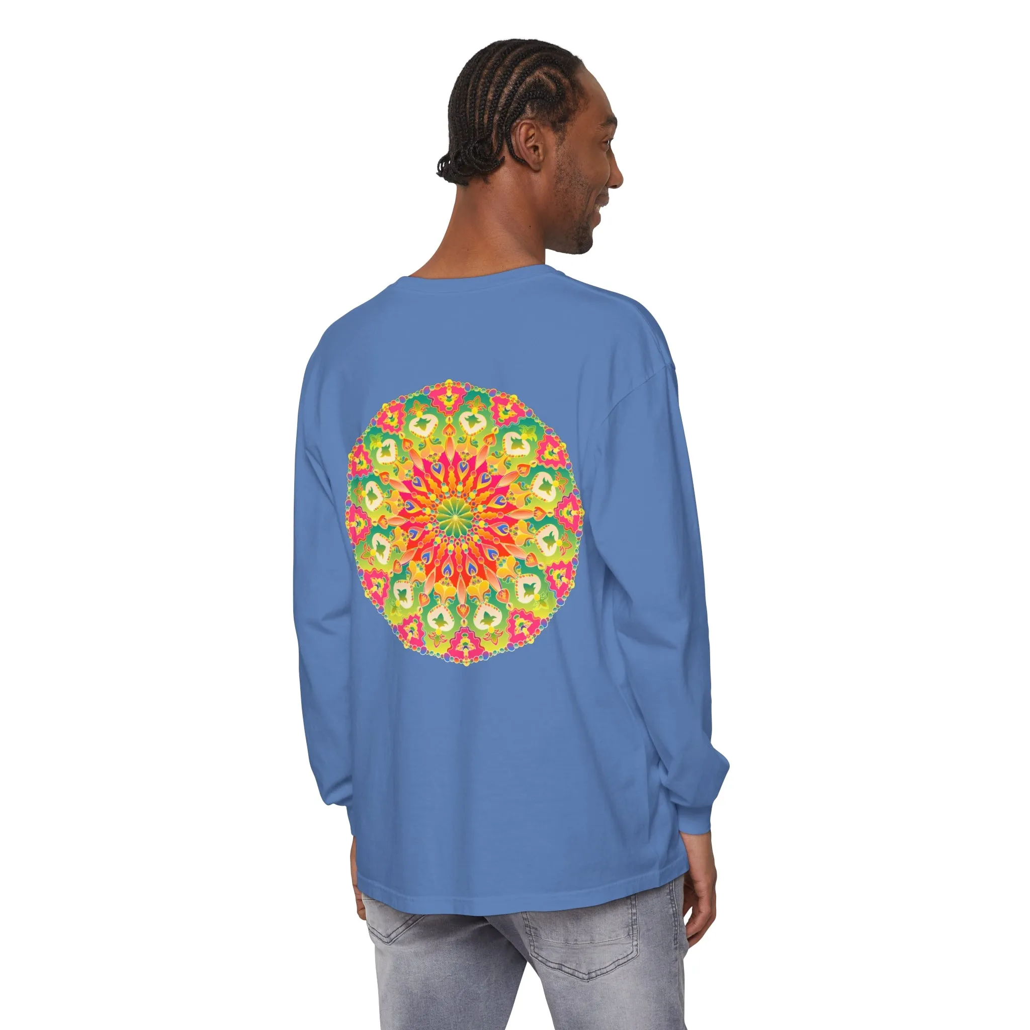 Intricate Mandala Long Sleeve Tee - Colorful