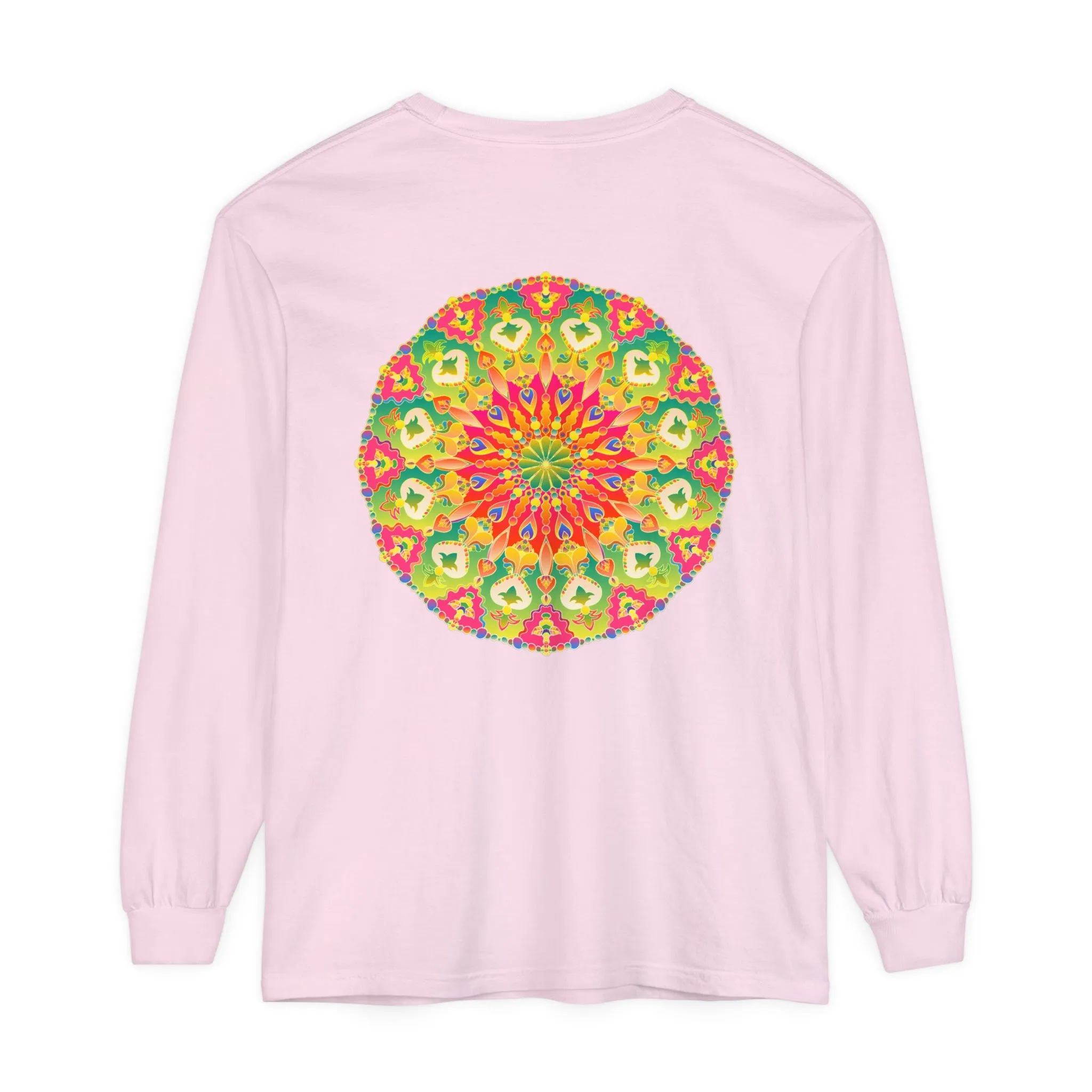 Intricate Mandala Long Sleeve Tee - Colorful
