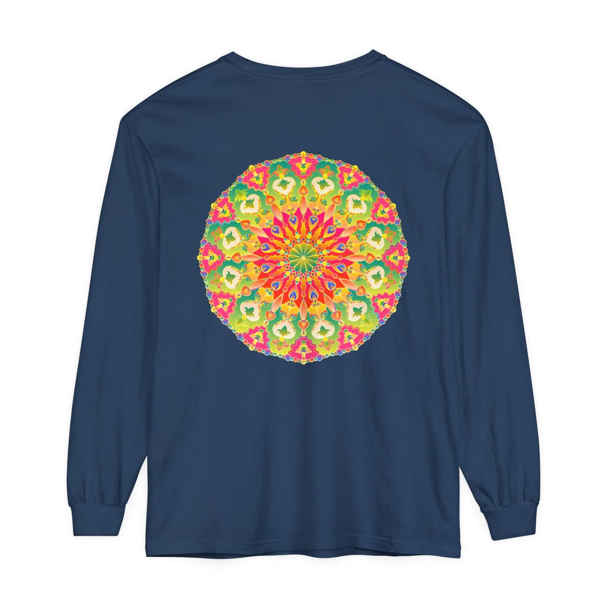 Intricate Mandala Long Sleeve Tee - Colorful