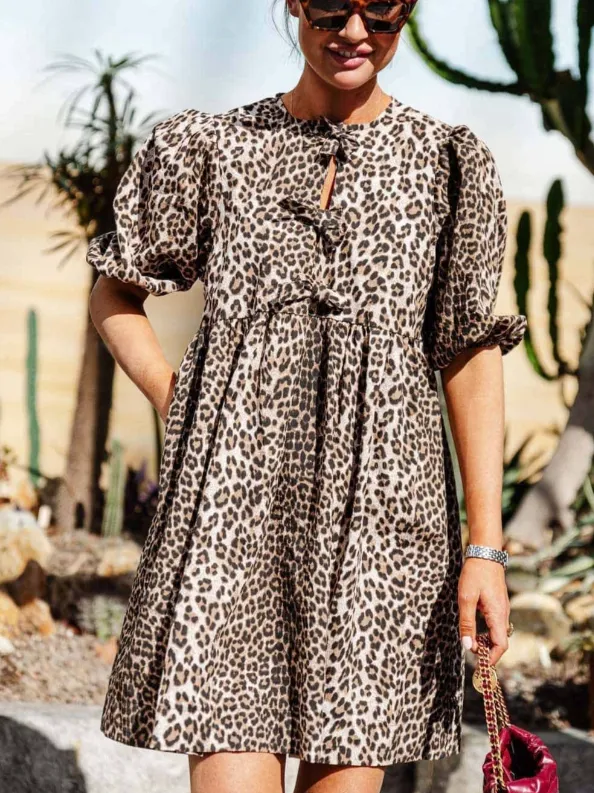 Kendall™ | Leopard Print Flirty & Flowing Sundress