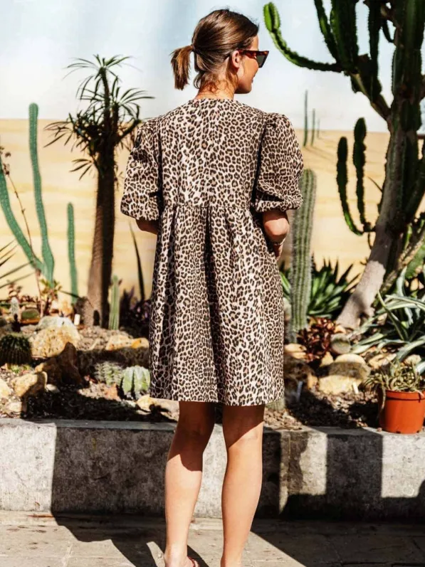 Kendall™ | Leopard Print Flirty & Flowing Sundress