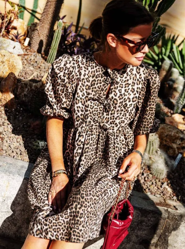 Kendall™ | Leopard Print Flirty & Flowing Sundress