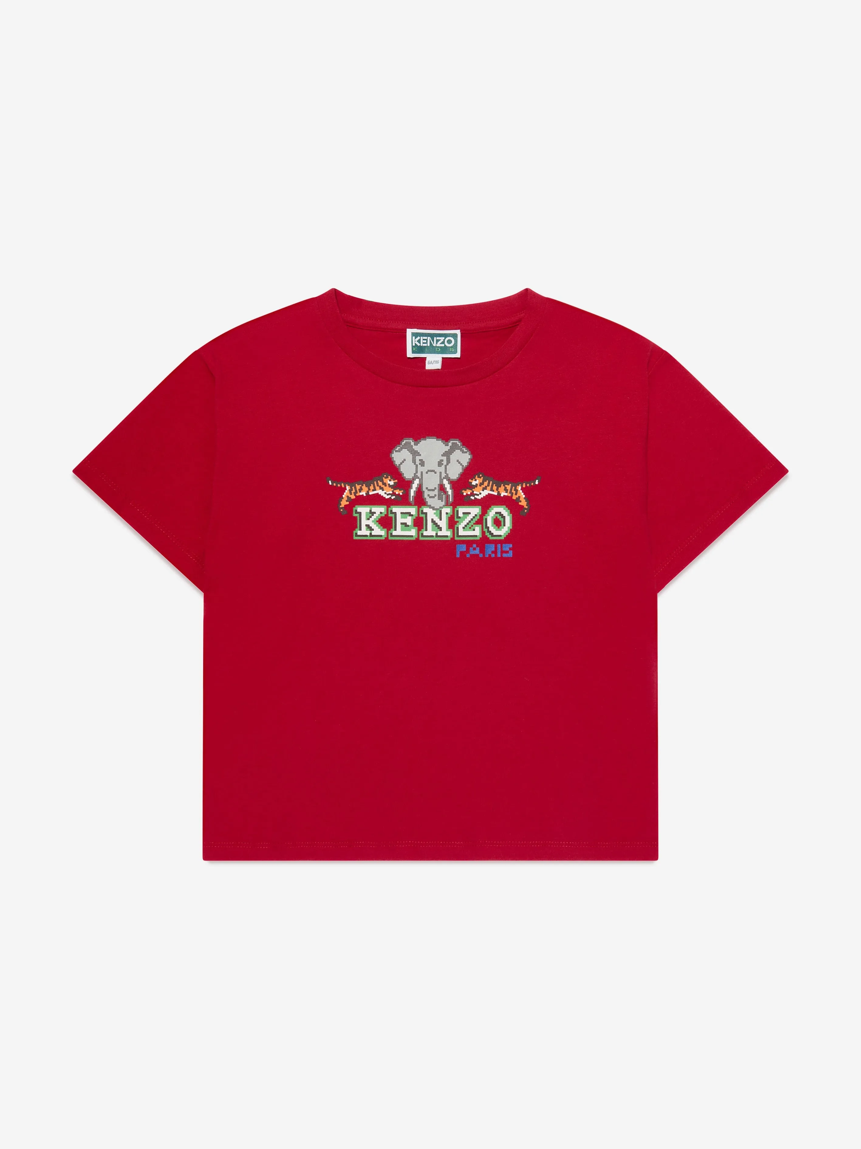 KENZO Boys Jungle Game T-Shirt in Red