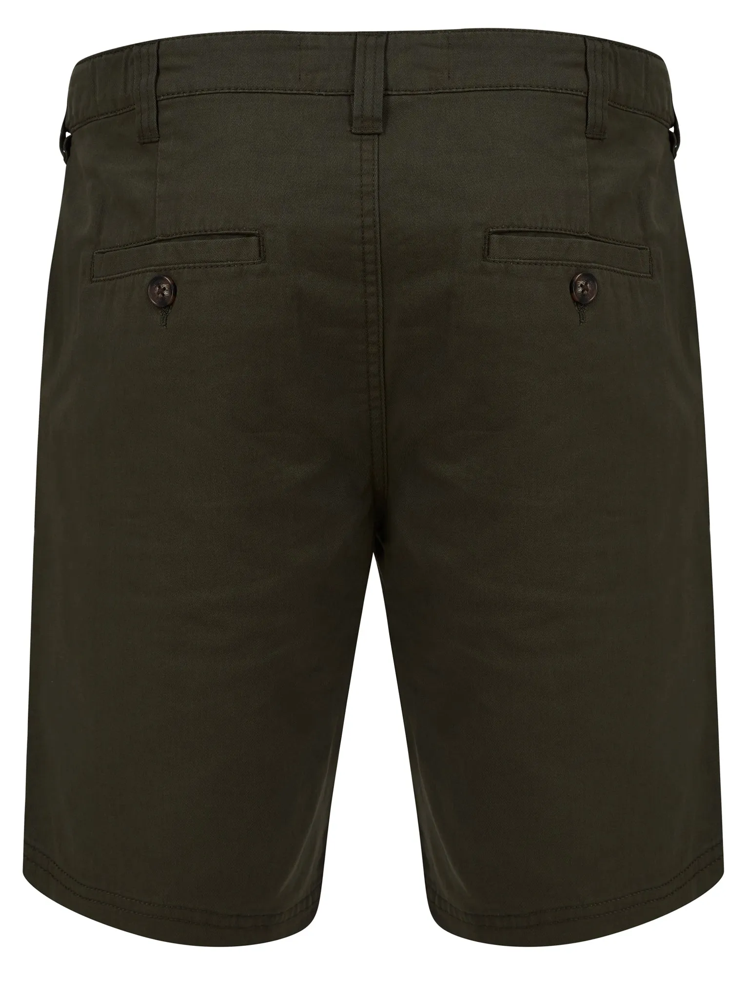 Kynance Cotton Twill Chino Shorts in Khaki - Kensington Eastside