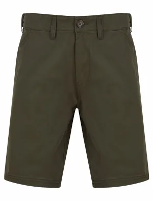 Kynance Cotton Twill Chino Shorts in Khaki - Kensington Eastside