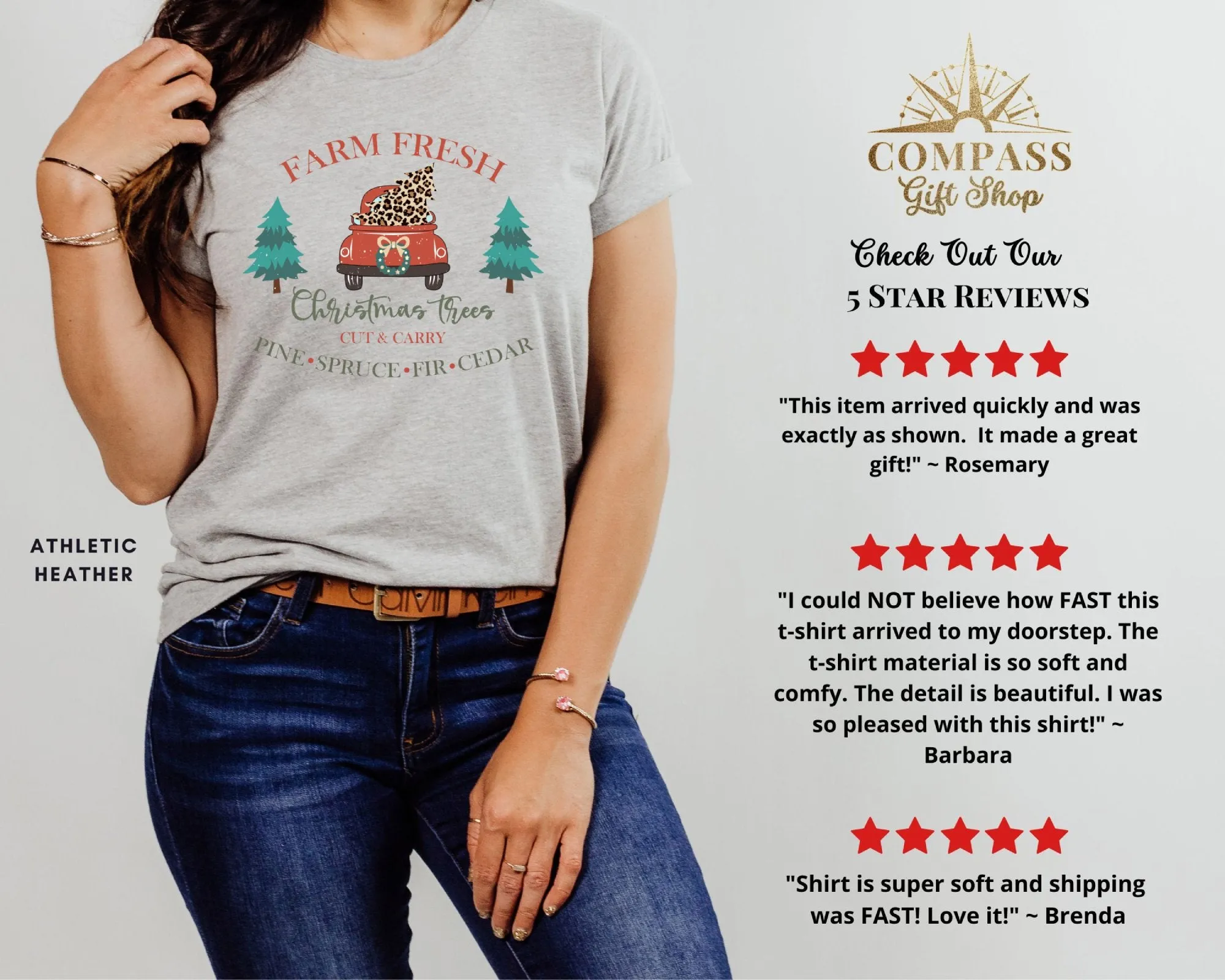 Leopard Farm Fresh Christmas Trees Shirt, V-Neck, Tank Top, Pullover Sweatshirt or Hoodie. Perfect Gift for Christmas &Winter Holidays.
