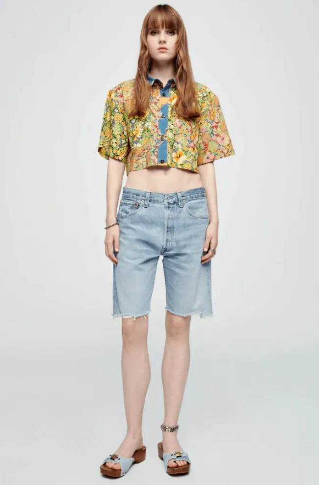 Levi's 501 Denim Boyfriend Shorts