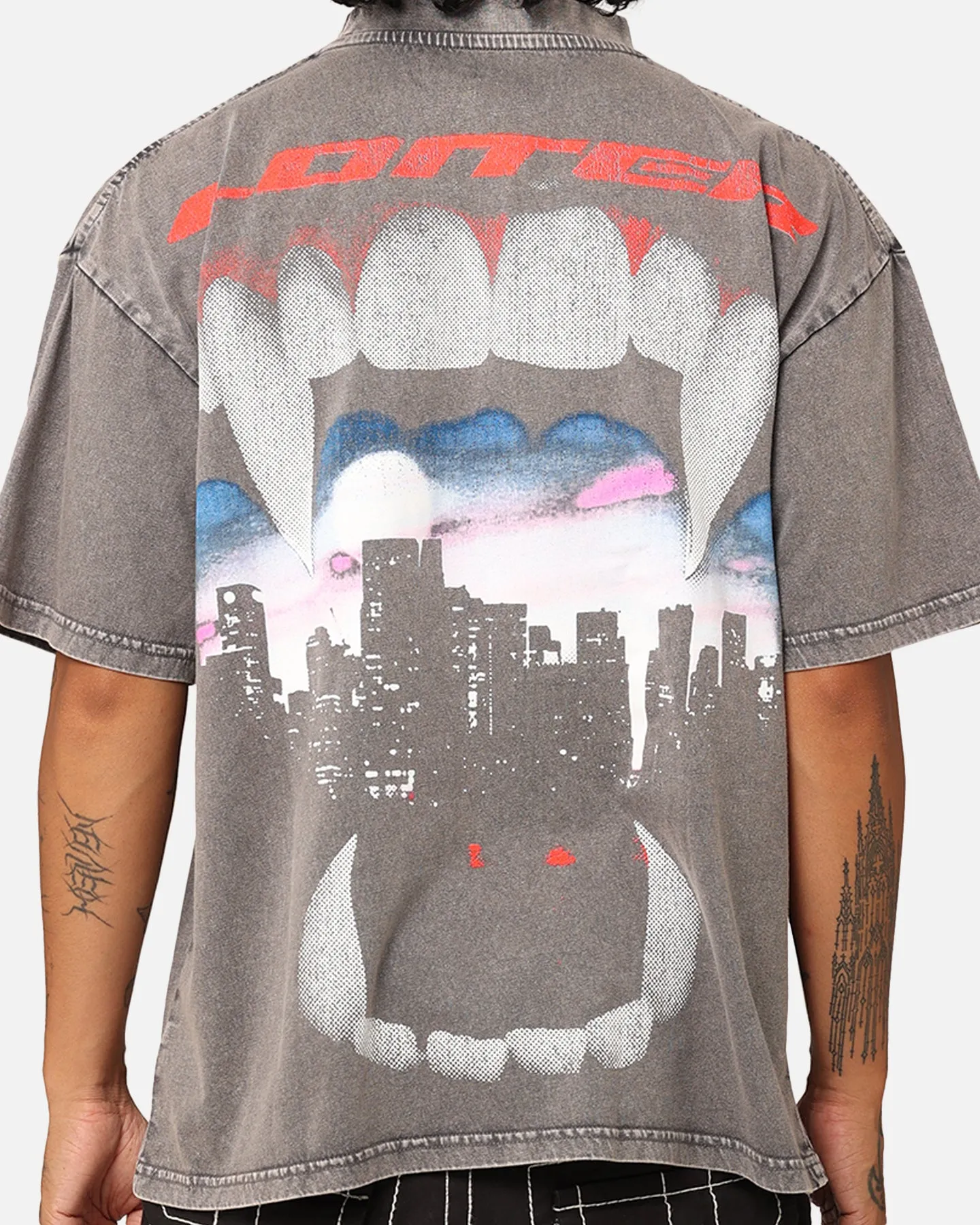Loiter Urban Beast Vintage T-Shirt Charcoal