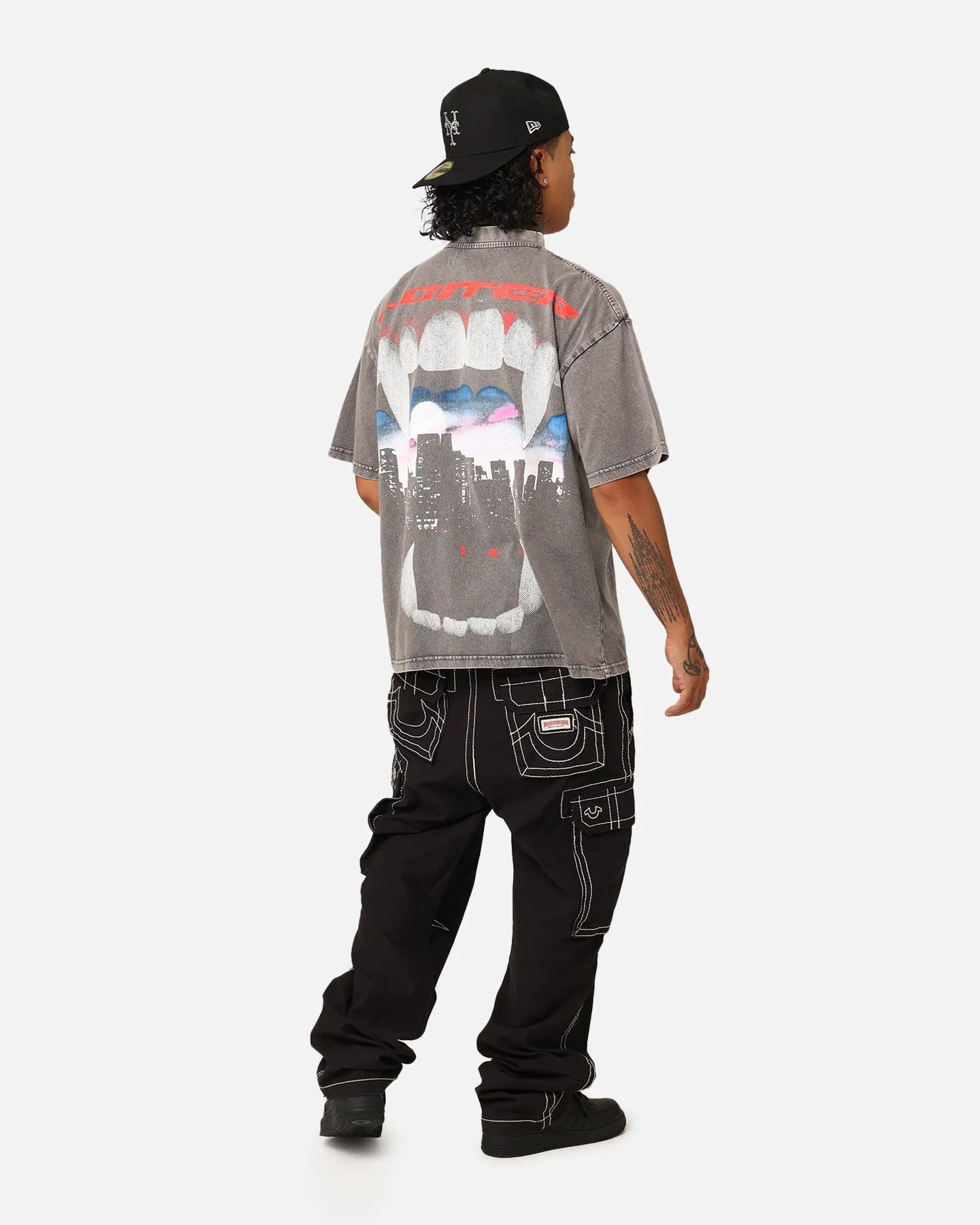 Loiter Urban Beast Vintage T-Shirt Charcoal
