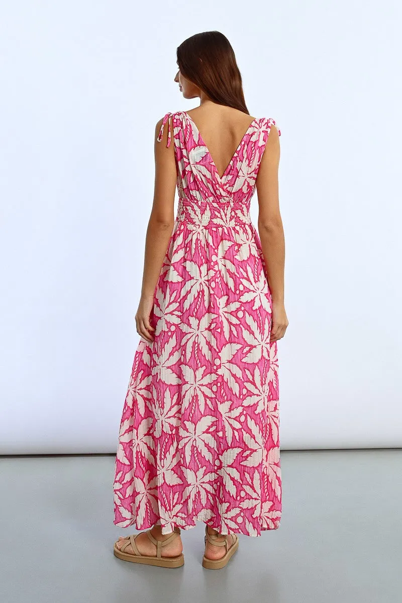 Long Flowing Printed Dress