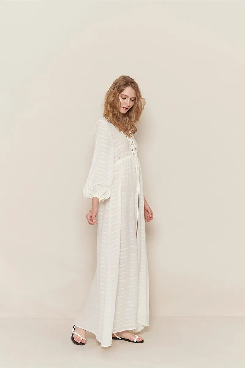 Long Ultra-flowing Blouse Dress