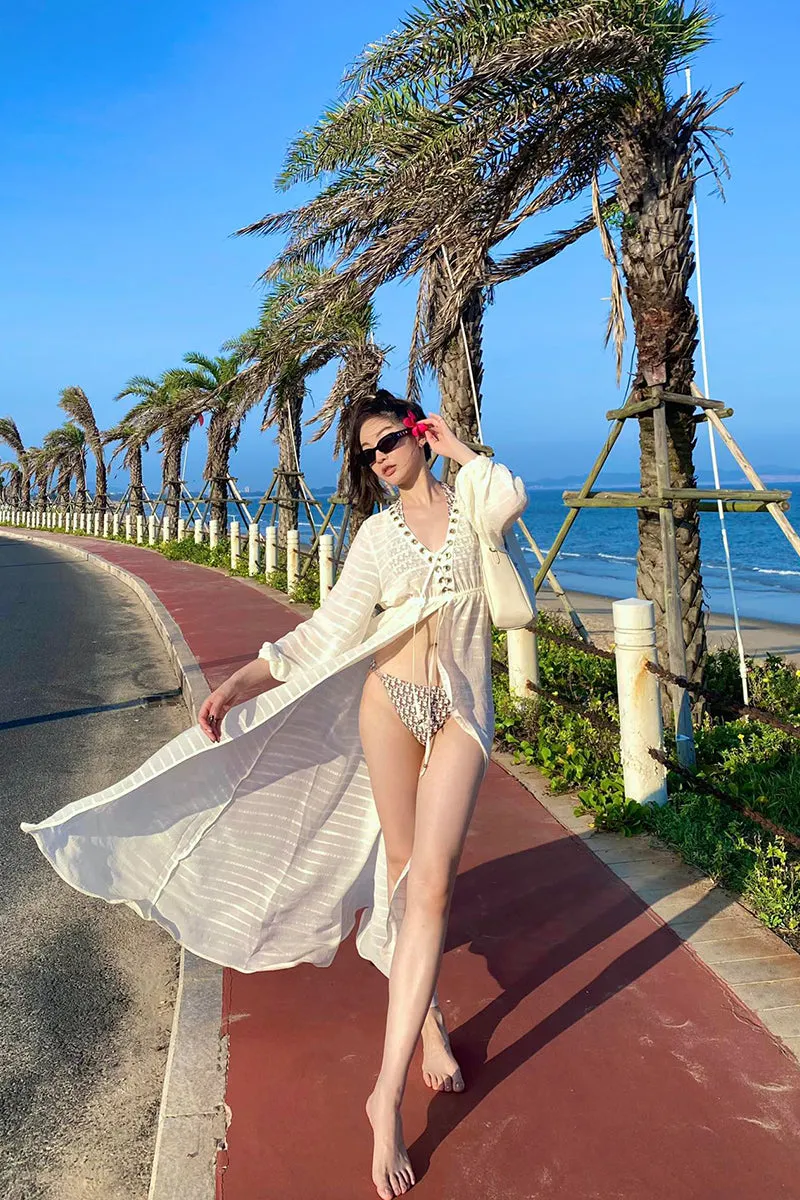 Long Ultra-flowing Blouse Dress