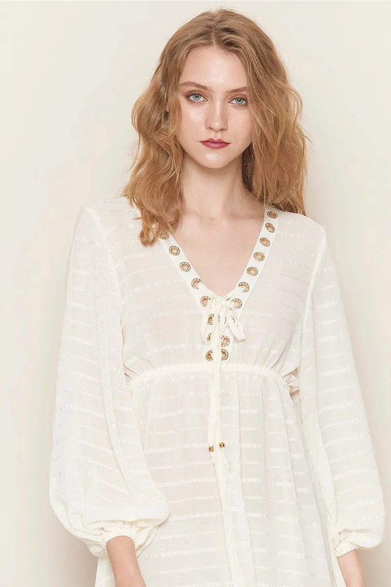 Long Ultra-flowing Blouse Dress