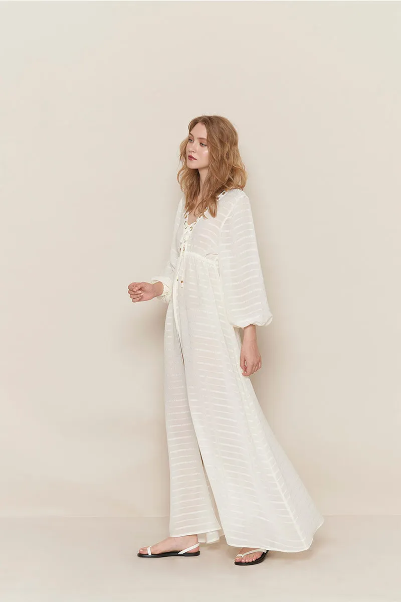 Long Ultra-flowing Blouse Dress