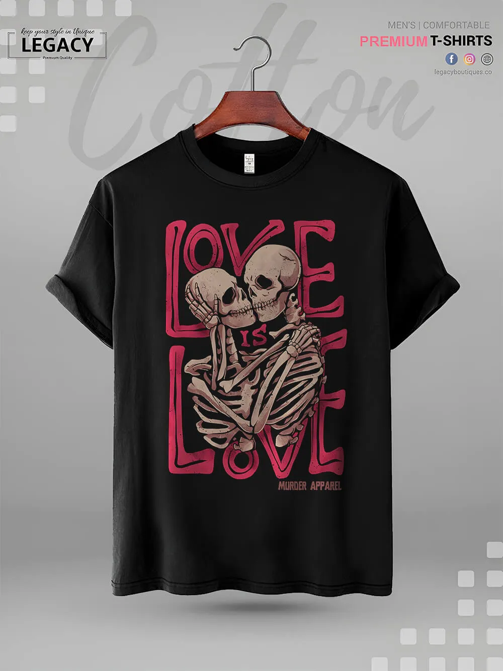 Love Is Love Graphic Print Men's High Quality T-Shirt In Lowest Price