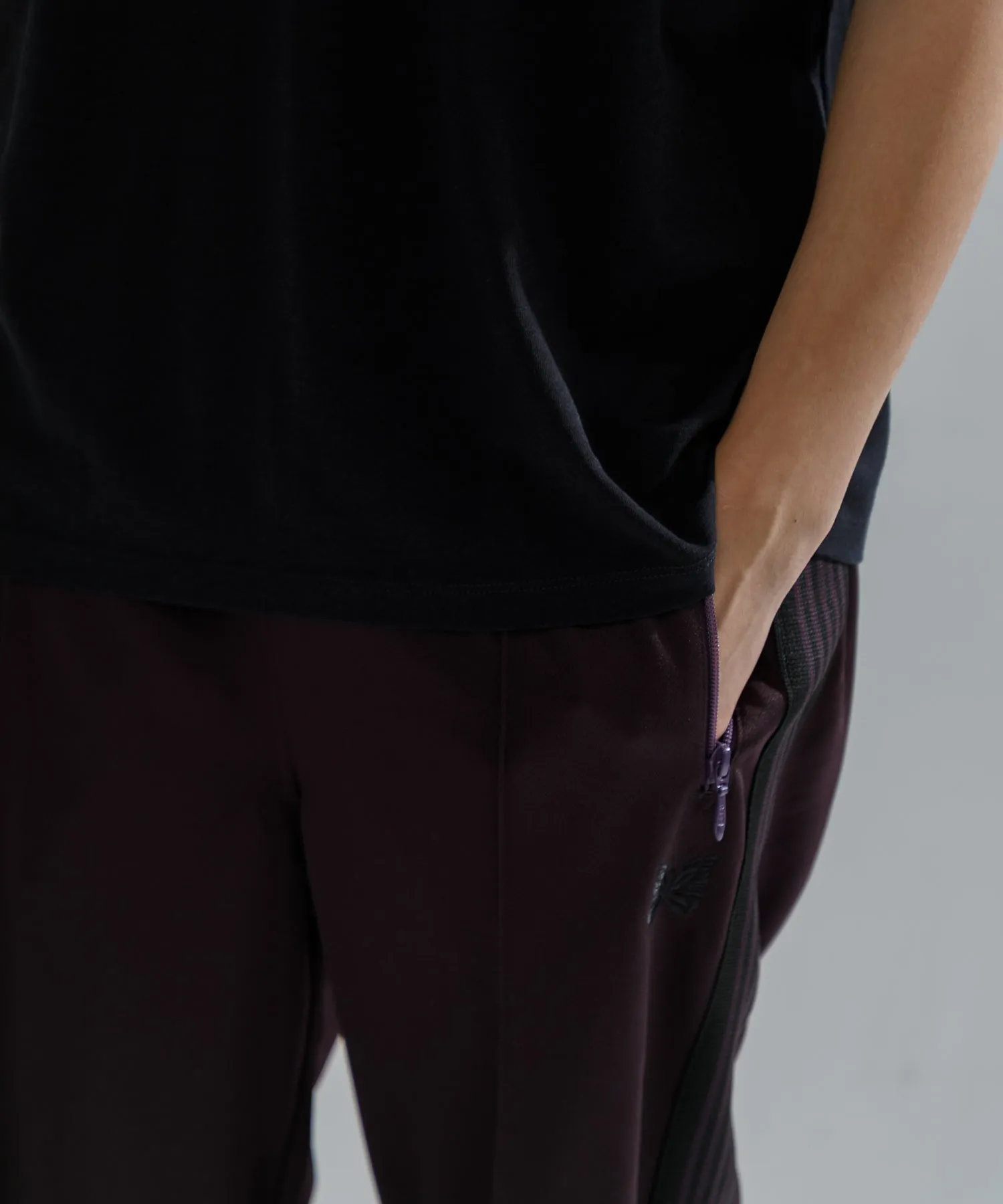 【MEN】NEEDLES TRACK PANTS - POLY SMOOTH