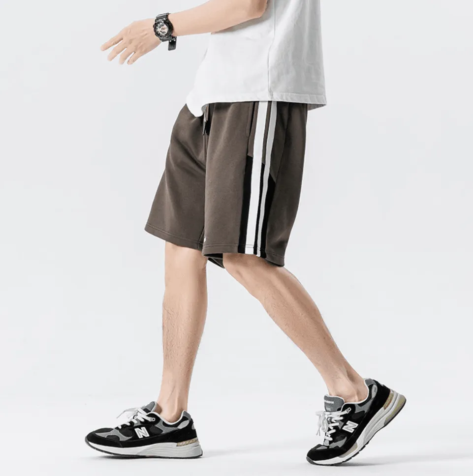 Men’s Summer American Sports Striped Shorts – Stylish & Comfortable