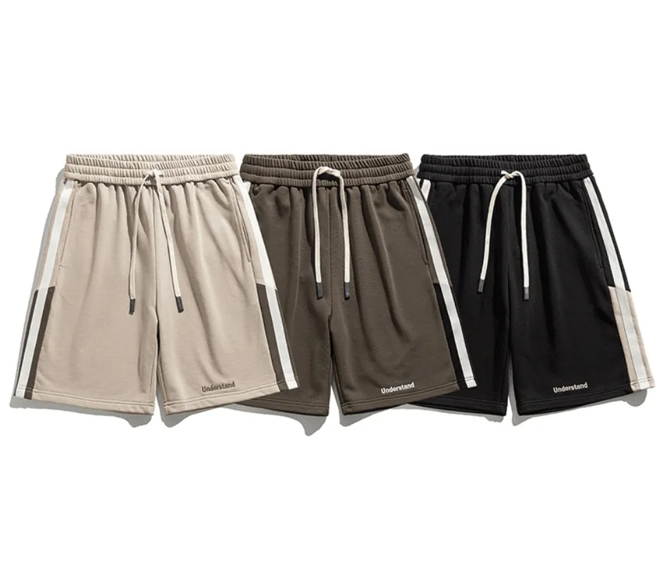 Men’s Summer American Sports Striped Shorts – Stylish & Comfortable
