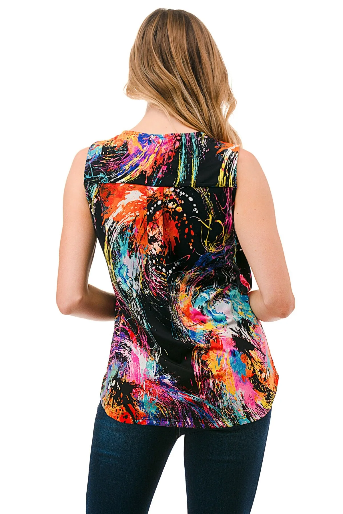 Midnight Colors Tank Blouse
