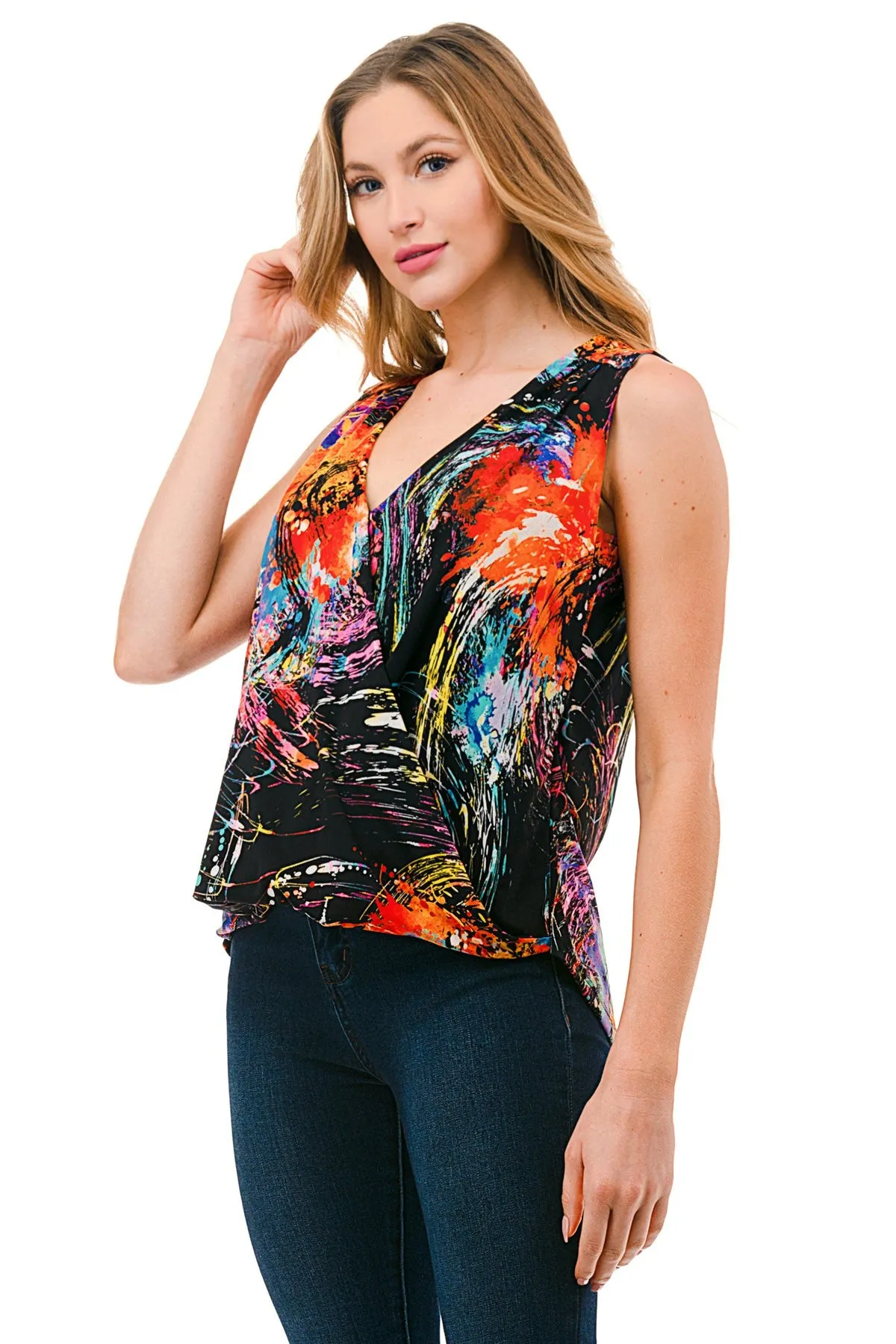Midnight Colors Tank Blouse