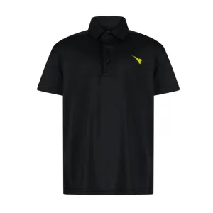 Moderno Black Kid's Golf Polo