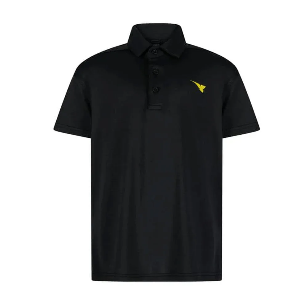 Moderno Black Kid's Golf Polo
