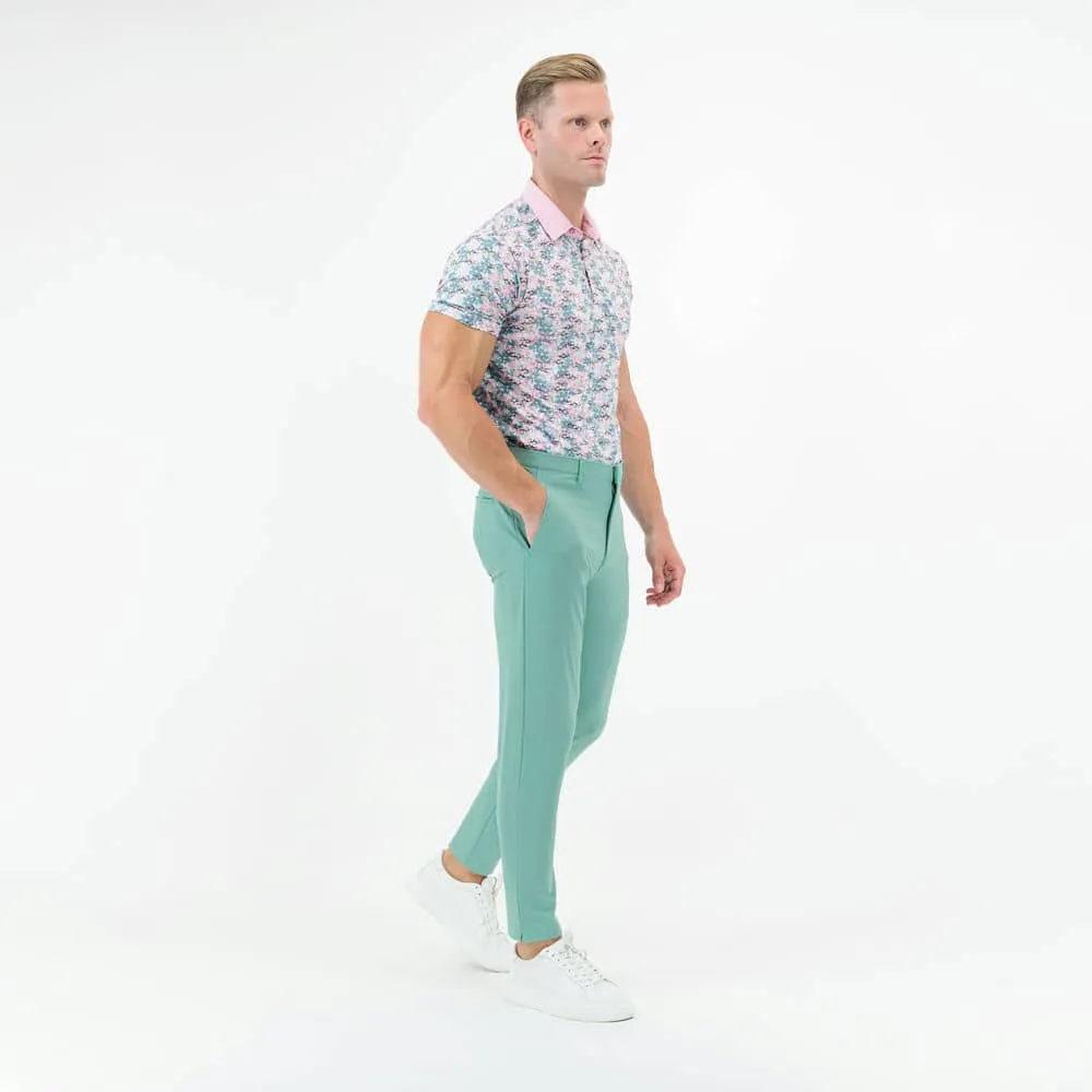 Moderno Vibrant Blooms Men’s Golf Polo