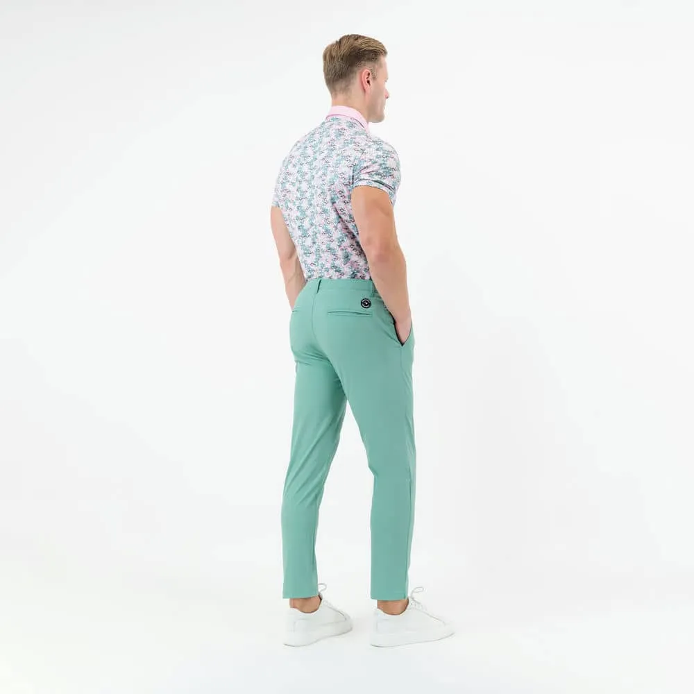 Moderno Vibrant Blooms Men’s Golf Polo