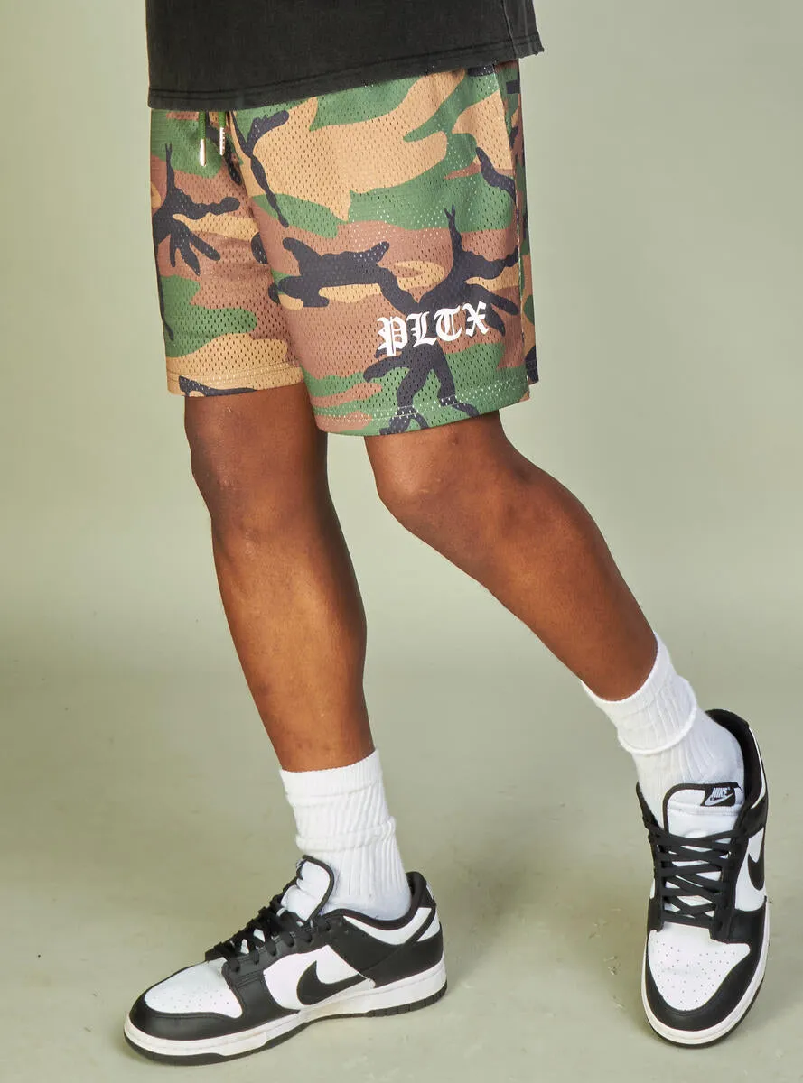 Mott Mesh Shorts - Green/Camo
