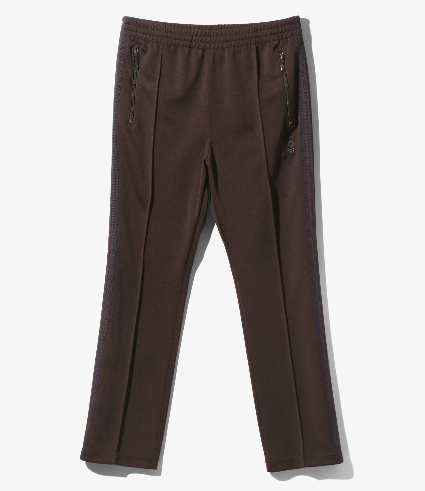 Narrow Track Pant - Dk. Brown - Poly Smooth