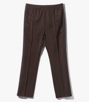 Narrow Track Pant - Dk. Brown - Poly Smooth