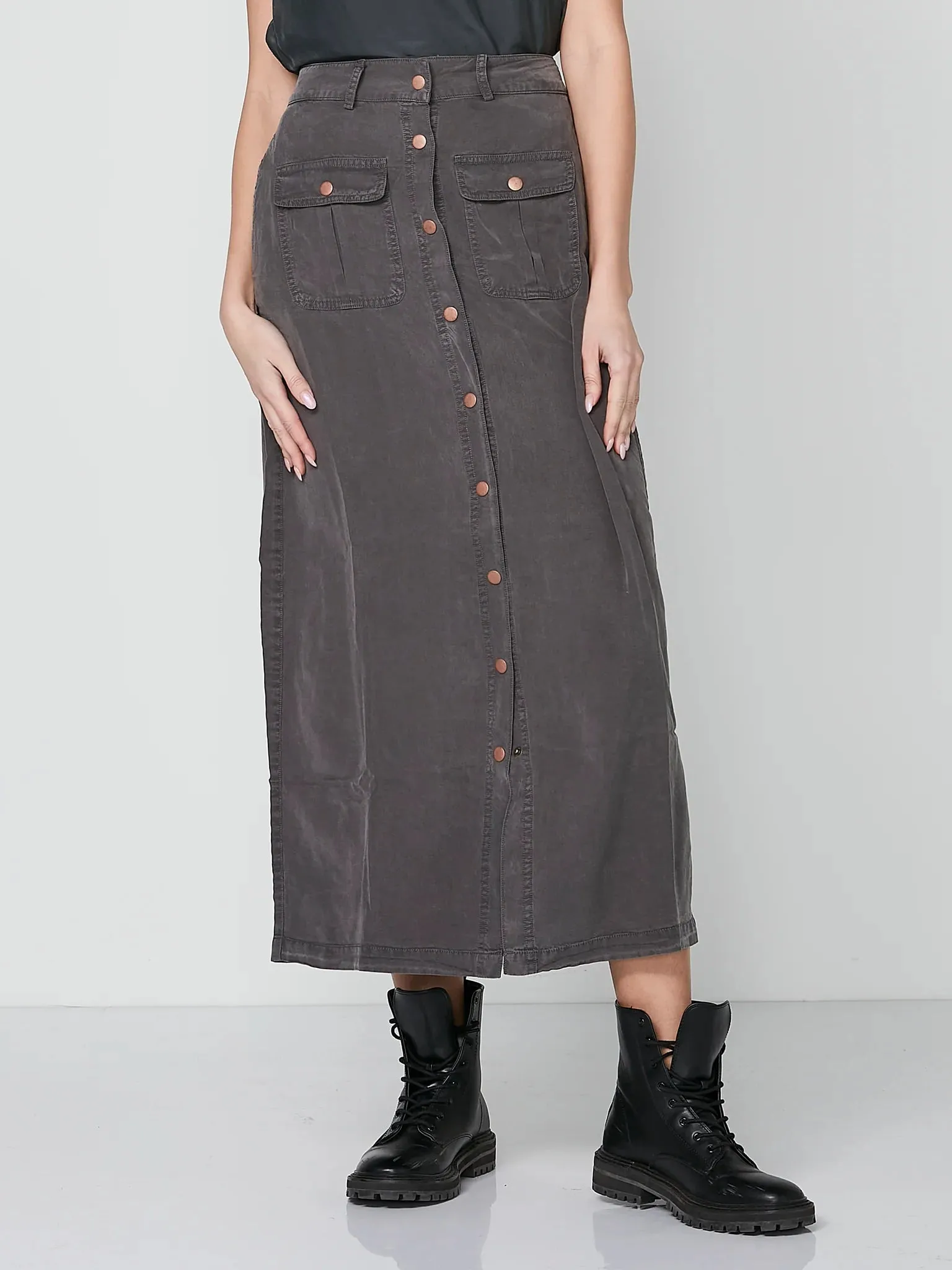 Nu Denmark Rasmine Skirt - Grey Wash