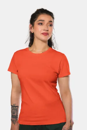 Orange T-shirt for women