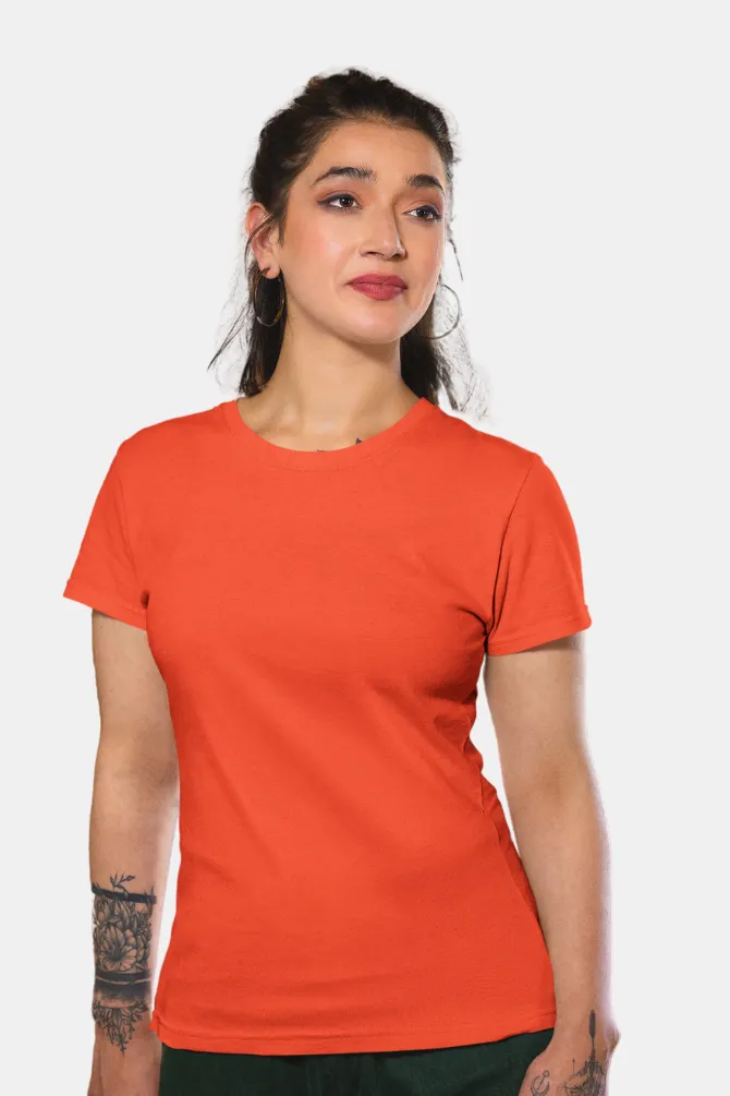 Orange T-shirt for women