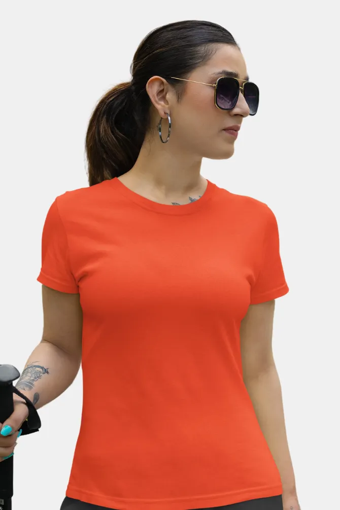 Orange T-shirt for women
