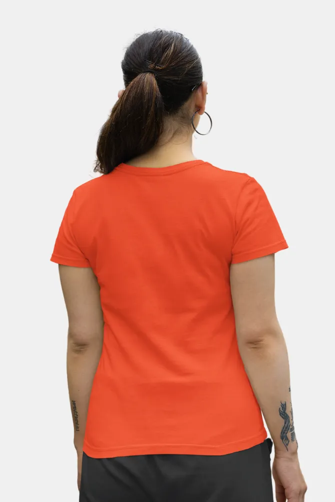 Orange T-shirt for women
