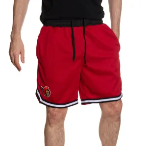 Ottawa Senators Men's 2 Tone Air Mesh Shorts Lined with Pockets