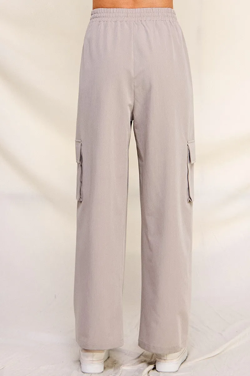 Paloma Grey Smooth Twill Cargo